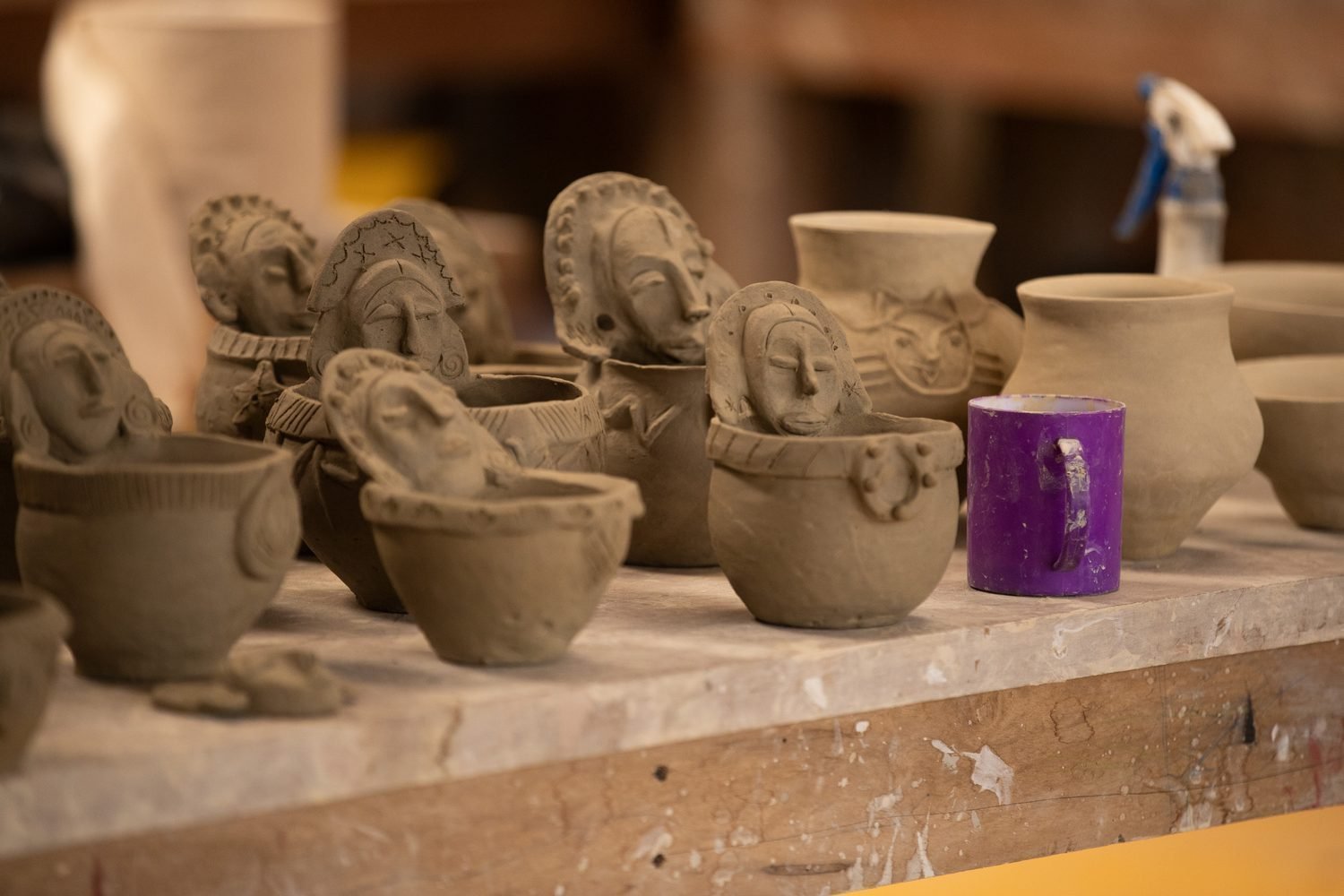 Piezas cerámicas Achuar terminadas